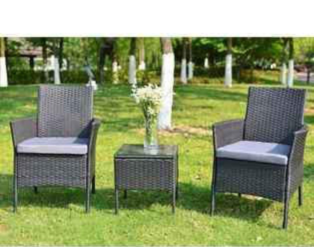 GOJOOASIS Outdoor Wicker Patio Furniture Set 3 Pie