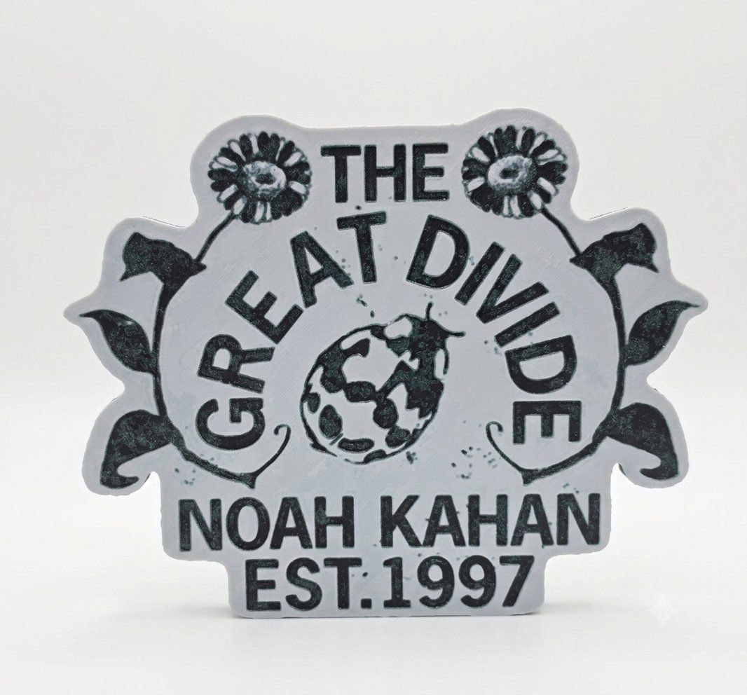 Noah Kahan "The Great Divide" Est. 1997 Ladybug & Floral Logo Sticker/Decal