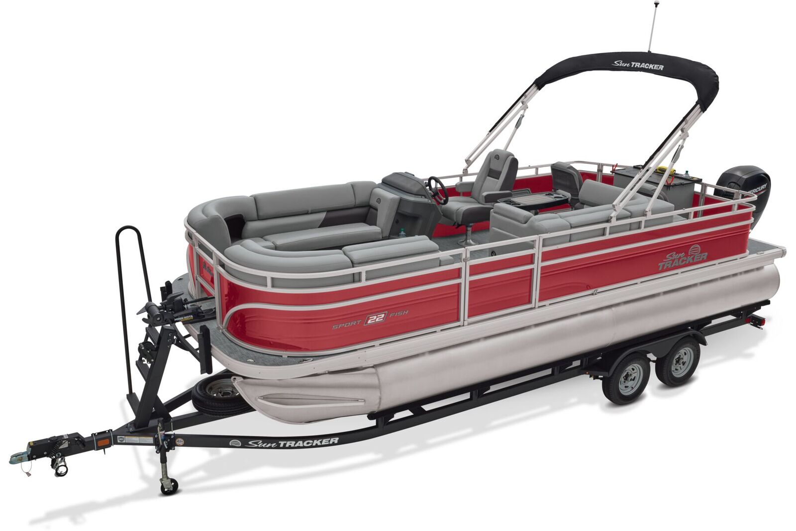 2026 Sun Tracker Sportfish 22 w 150 HP Mercury Outboard.