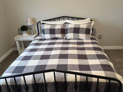 Queen Bed Frame + Mattress ( Guest Room)