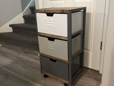 Cute locker-style nightstand/shelf
