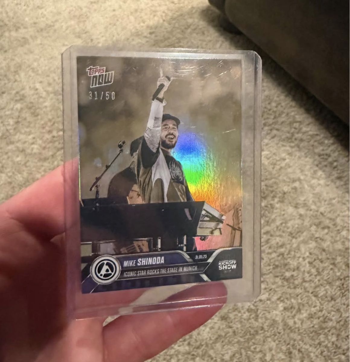 Mike Shinoda Topps Now UCL 31/50 Card