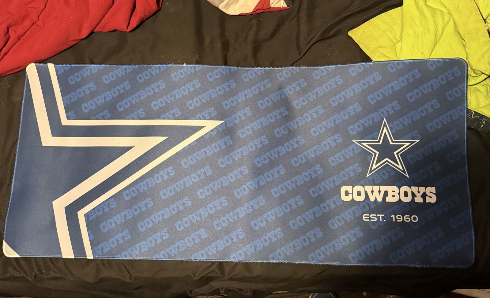 Dallas Cowboys Extra-Large Gaming Mouse Pad / Desk Mat - Blue/White, Est. 1960 Logo