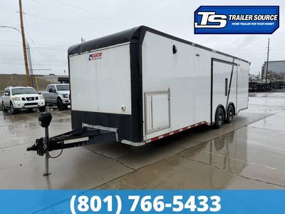 8.5x29 Pace American Cargo Sport Race Enclosed Race Car Hauler Trailer - 12K GVWR - Bluetooth Stereo w/ Speakers, Lower Cabinet,