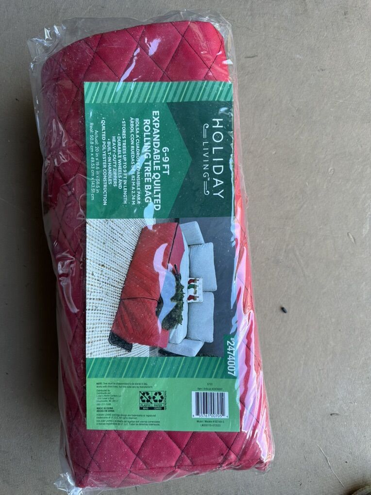 Christmas Tree rolling Bag New Thick Padded