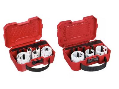 Milwaukee Hole Dozer Plumbers Carbide Hole Saw Set with Hole Dozer Bi-Metal Hole Saw Kit (20-Piece)