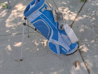 Top-Flite Blue & Silver Women's Golf Stand Bag with 5-Way Divider