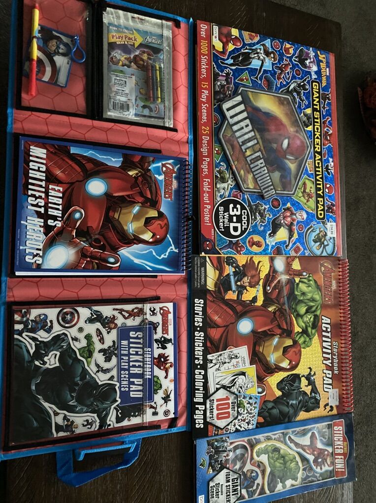 Marvel activity books