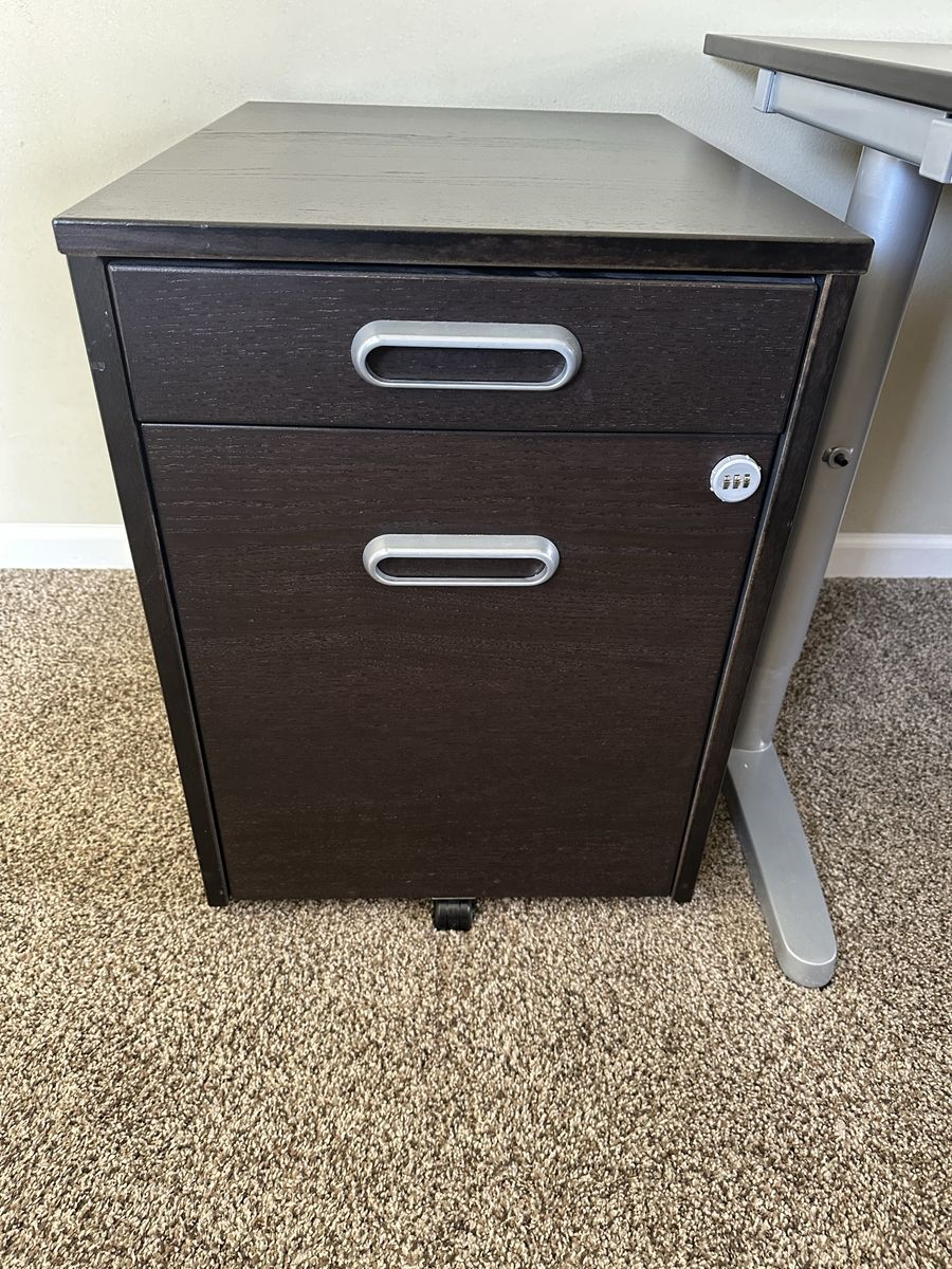 IKEA Galant desk and file cabinet