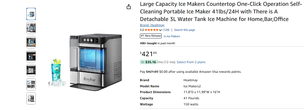 New in box Ice Makers