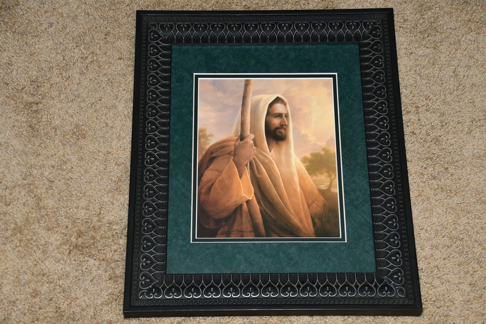 "LIGHT of the WORLD" JESUS PICTURE ~ GREG OLSEN ~ 15" x 18" FRAMED