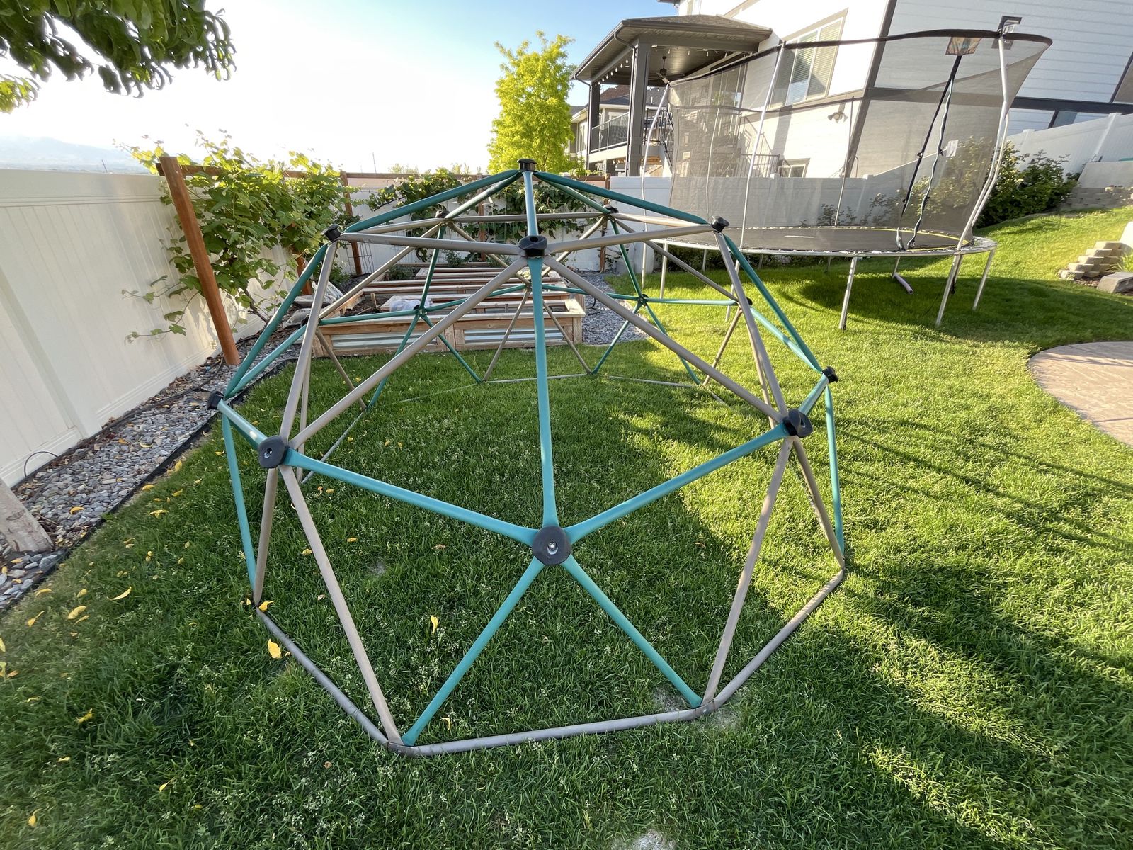 Geometric Dome Climber Outdoor Play Structure - Great for Kids' Backyard Fun
