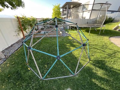 Geometric Dome Climber Outdoor Play Structure - Great for Kids' Backyard Fun