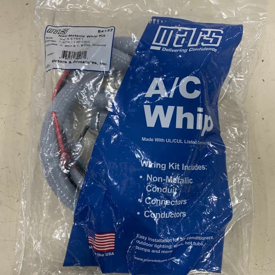 MARS 84138 A/C electrical whip with 2 #8 and 1#10 wire 
