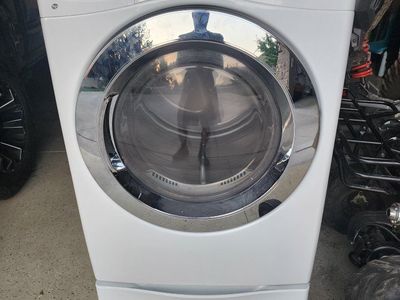 LG TrueSteam Sensor Dry Front Load Electric Dryer - White