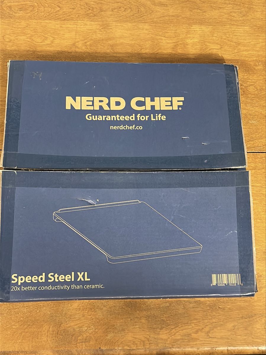 Nerd Chef Speed Steel XL Baking Steel - 20x Better Conductivity Than Ceramic