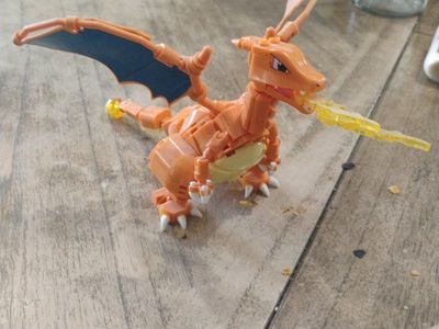 Pokemon Charizard Building Block Figure - Orange, Dragon-like with Fire Breath