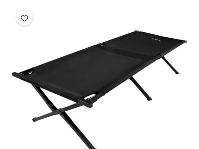 TETON Sports Adventurer Camp Cot Black 75x25x17 Folding Outdoor Cot