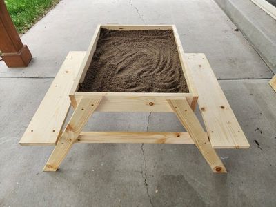 Kids Sandbox Picnic Tables With Lid