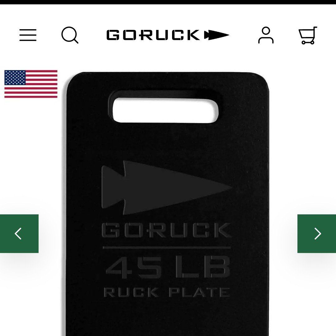 GO RUCK Vest Plates 20lb, 30lb, 45lb