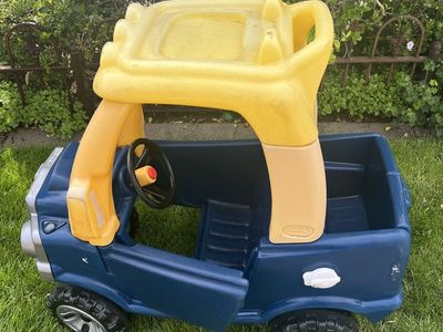 Little tikes truck seats 2 children one in front and one in back.
