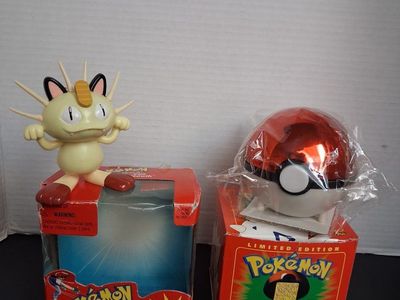 POKEMON GOLD CARD & #52 MEOWTH CHATTERING VOICE