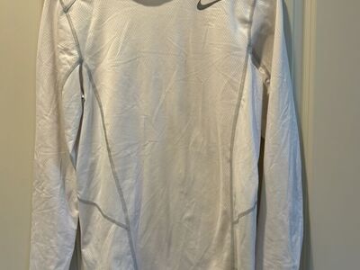 Nike Pro Fitted Dri-fit Running White Long Sleeve