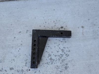 Adjustable Drop Hitch 9" - Black Steel Trailer Hitch Mount