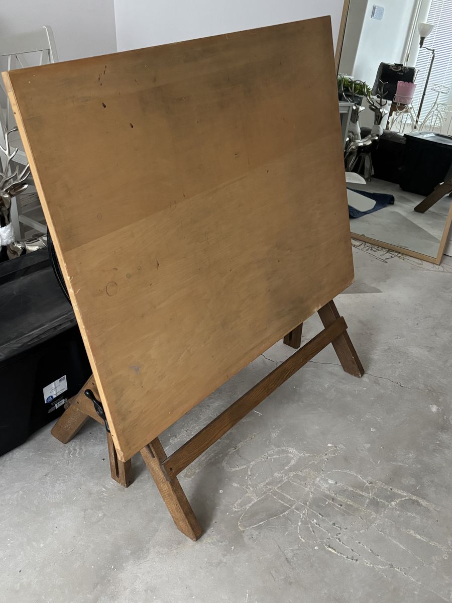 Artist Desk Wood and Adjustable