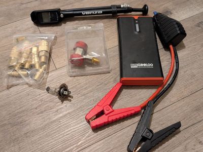 Air Fittings, AC Adapter, Lithium Jump Starter Box