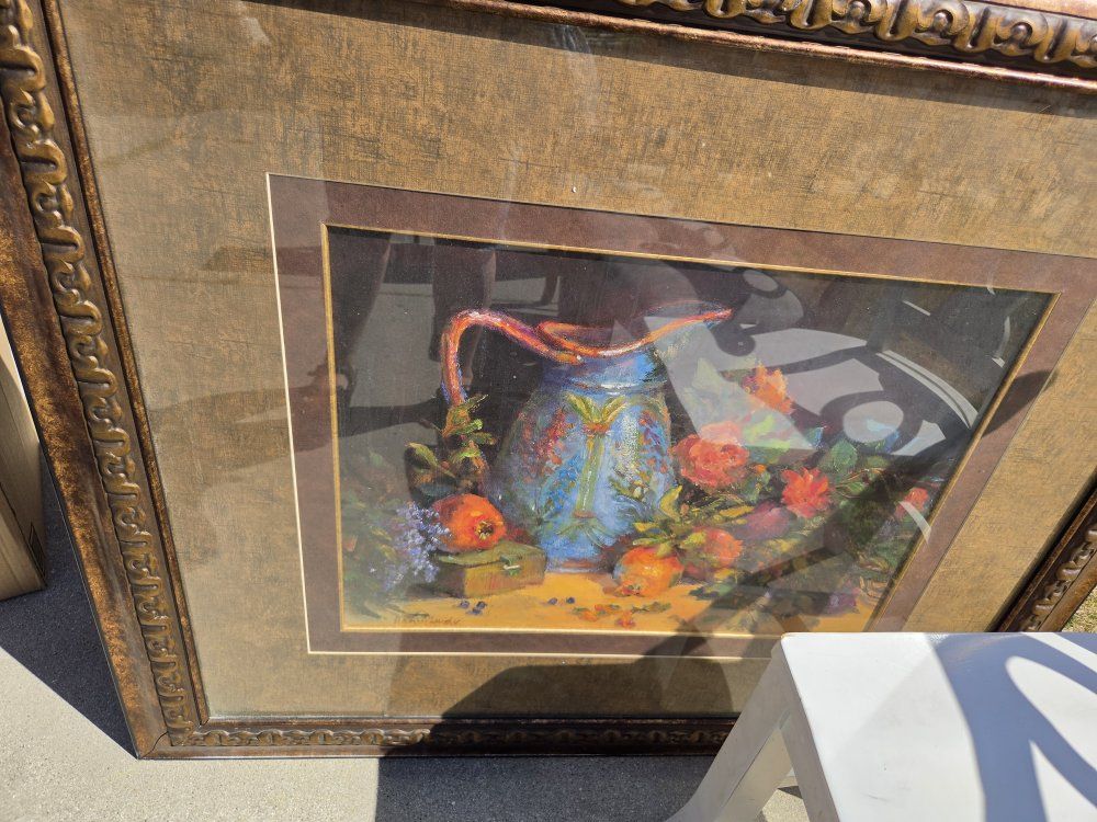 still life painting and frame