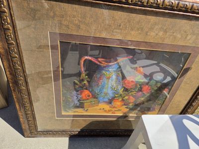 still life painting and frame