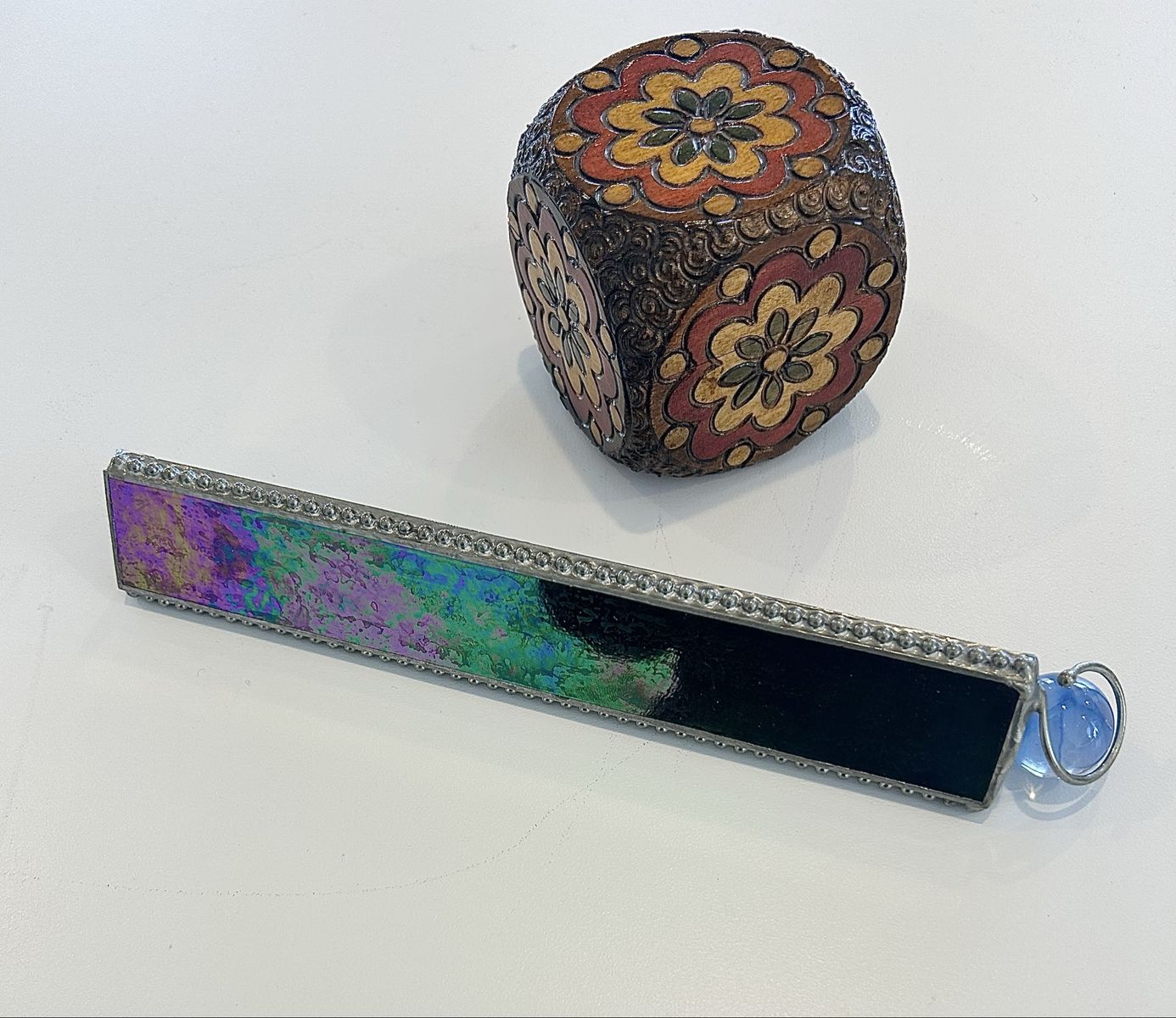 artist kaleidoscope with decorative box