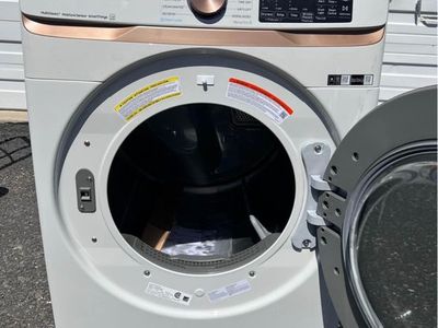Samsung DVE45R6100W electric dryer, 7.5 cu. ft. capacity