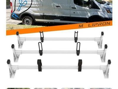New MELIPRON Cargo Van Roof Ladder Rack System for 2015-present Ford Transit - Heavy Duty, Aluminum