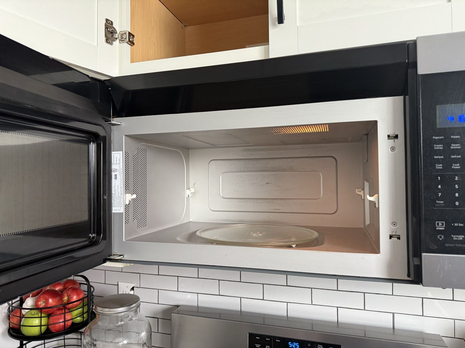 Whirlpool over range microwave