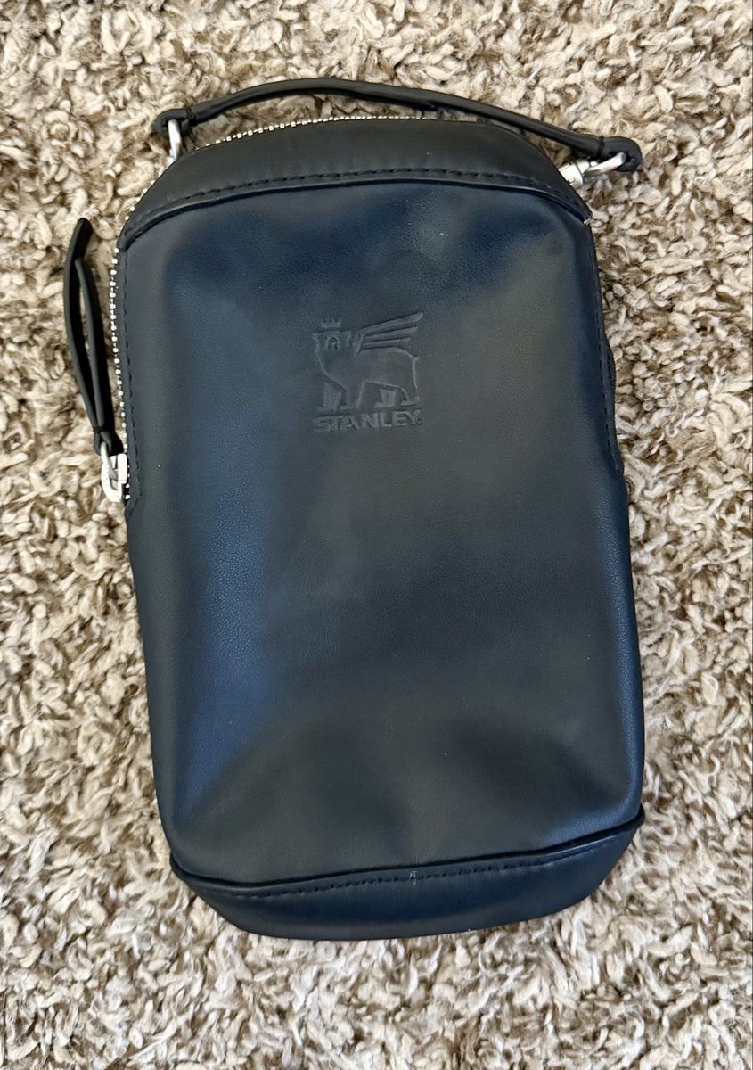 William Stanley Jr. Black Faux Leather  Bag Organizer