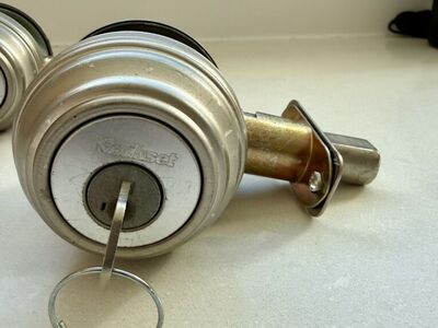 Kwikset Satin Nickel Deadbolt