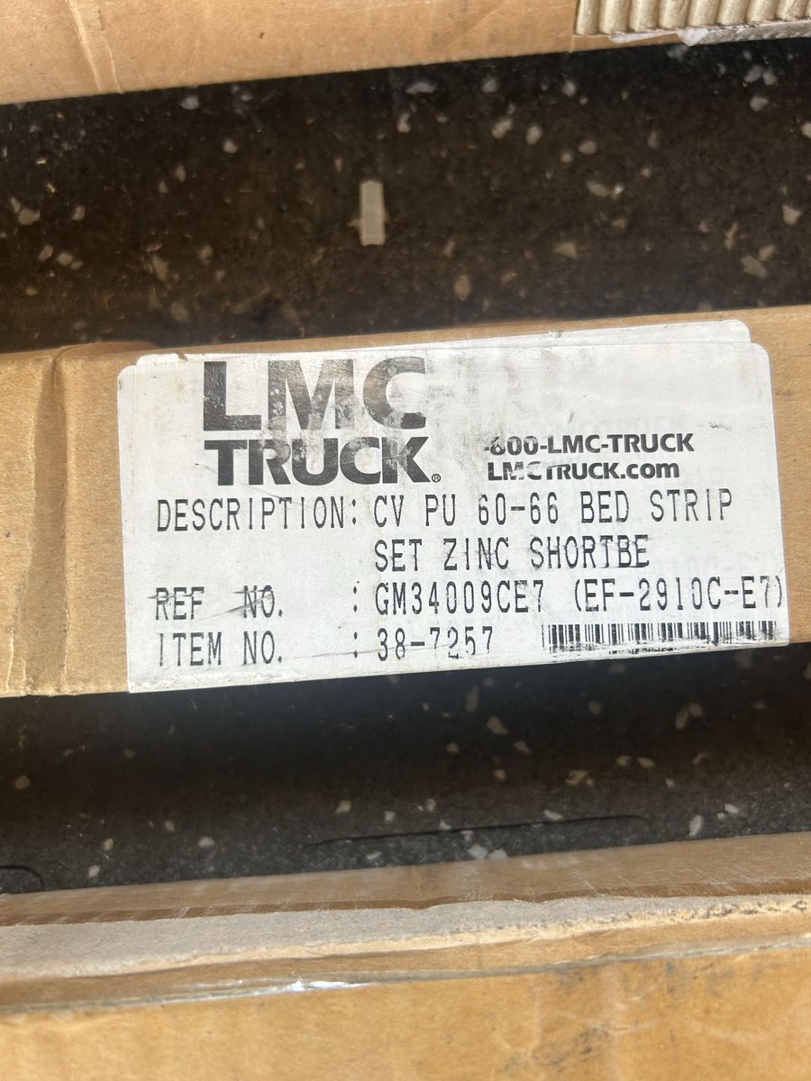 LMC Truck 1960-66 Chevy/GMC Pickup Truck Bed Strip Set, Zinc, Short Bed (GM34009CE7)