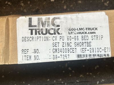 LMC Truck 1960-66 Chevy/GMC Pickup Truck Bed Strip Set, Zinc, Short Bed (GM34009CE7)