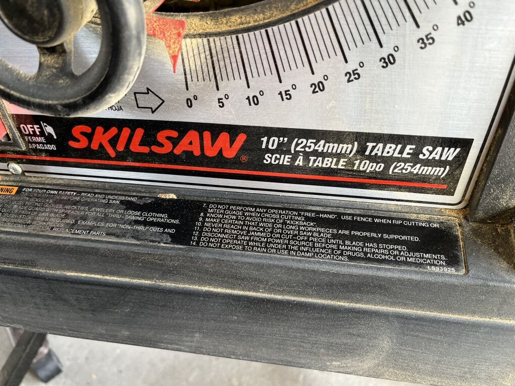 10 Inch Skilsaw Table Saw