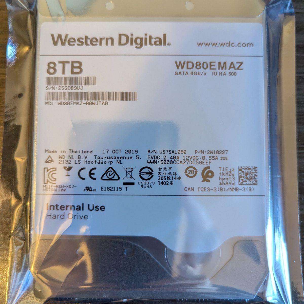 WD 8TB White