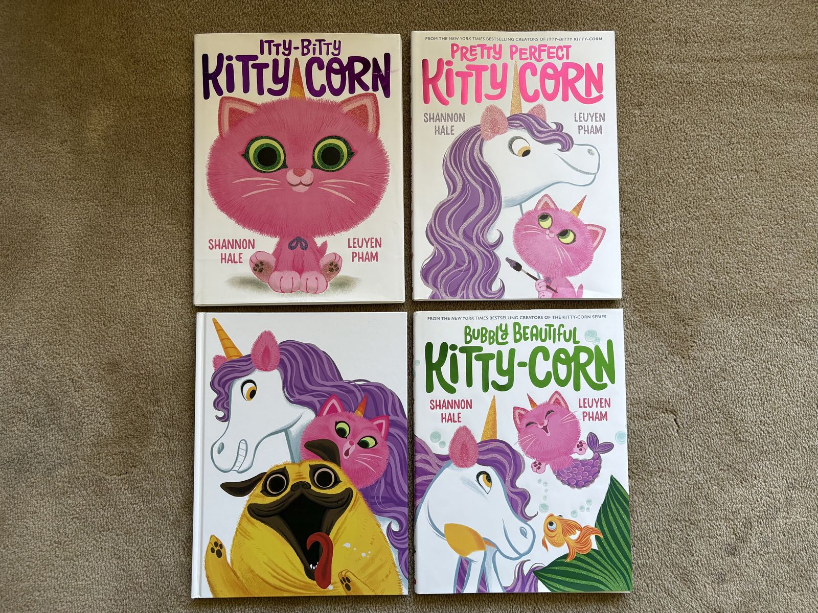 Four Kitty-Corn Books, by Shannon Hale (hardcovers)