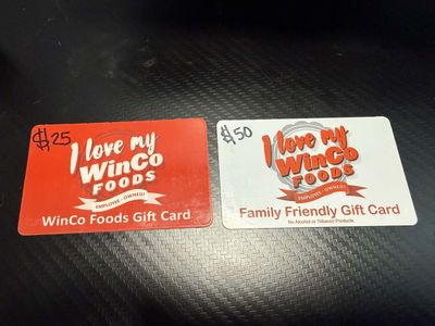 WinCo Gift Cards $75 for $65