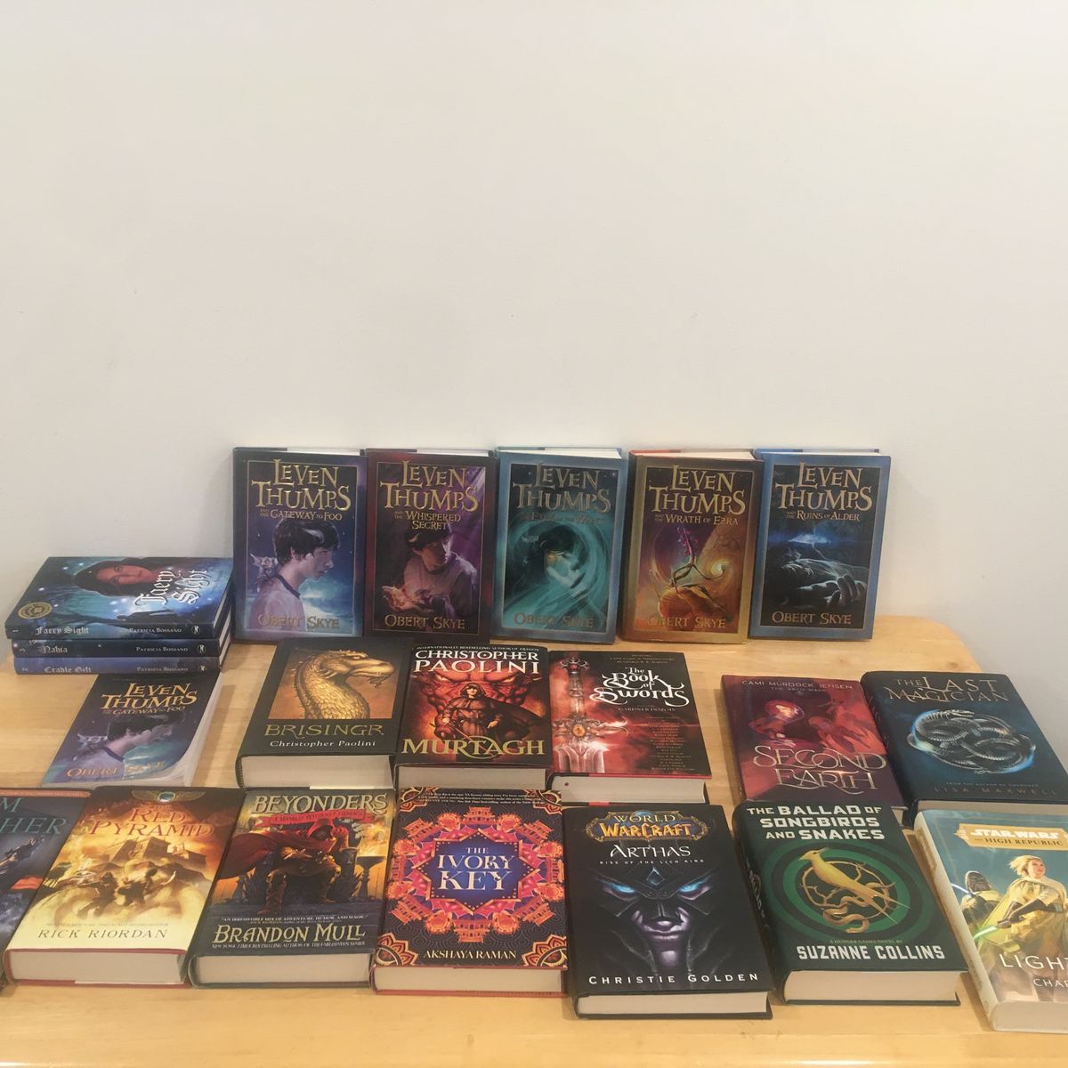 Fantasy & Sci-Fi Book Lot: Hunger Games, World of Warcraft, Leven Thumps & More (Hardcover/Paperback)