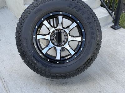 Toyota Tacoma Chevy GMC Ford Rims and Tires 265/70R17 Open Range All terrain Load E