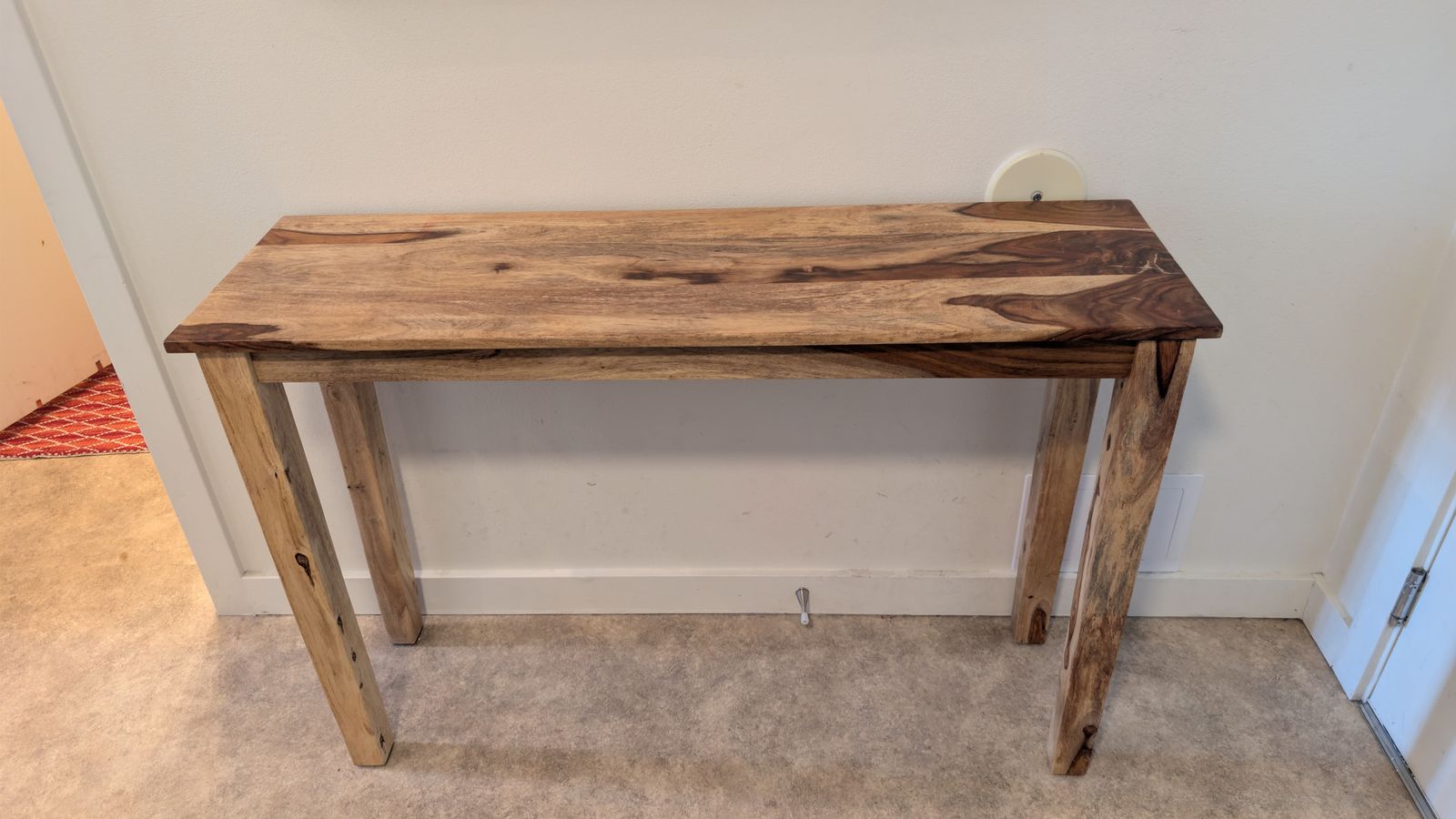 Console Entryway All Wood Table Farmhouse Style