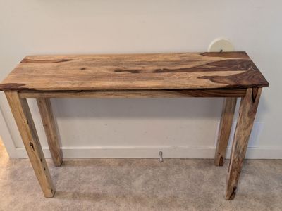 Console Entryway All Wood Table Farmhouse Style