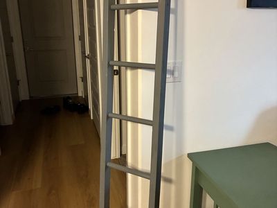Grey Rustic Wood Ladder