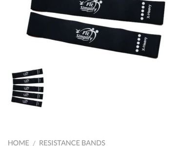 Set Of 5 Resistance Loop Exercise Fitness Bands